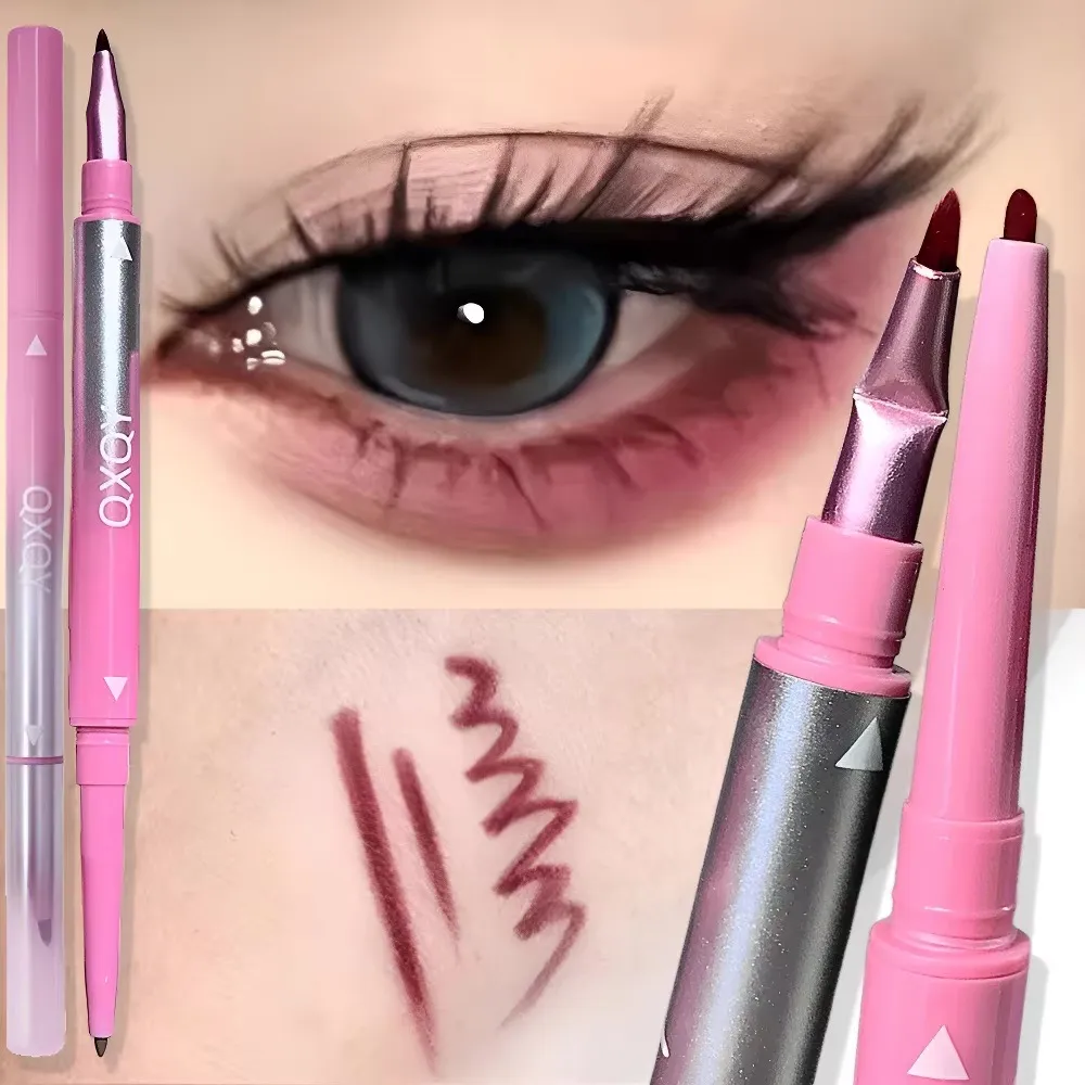 Punk Red Eyebrow & Eyeliner Gel 2 In 1 With Angled Brush Smudge-Proof Waterproof Creamy Smooth for Brows & Under Eye Makeup — image 1
