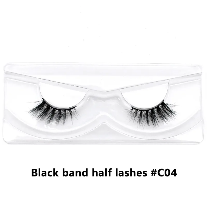 Bulk Items 10/30/60/100 Pairs Mink Half Lashes Natural Long Fluffy Wispy Half False Eyelashes Extension Lightweight Short Lashes