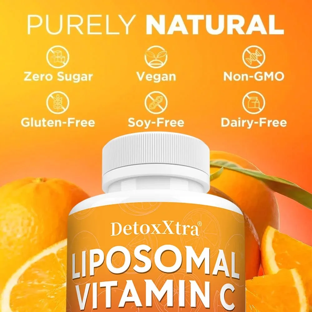 Liposomal Vitamin C 1700mg High Absorption Powerful Antioxidant Supports Collagen Production Immune & Skin Health