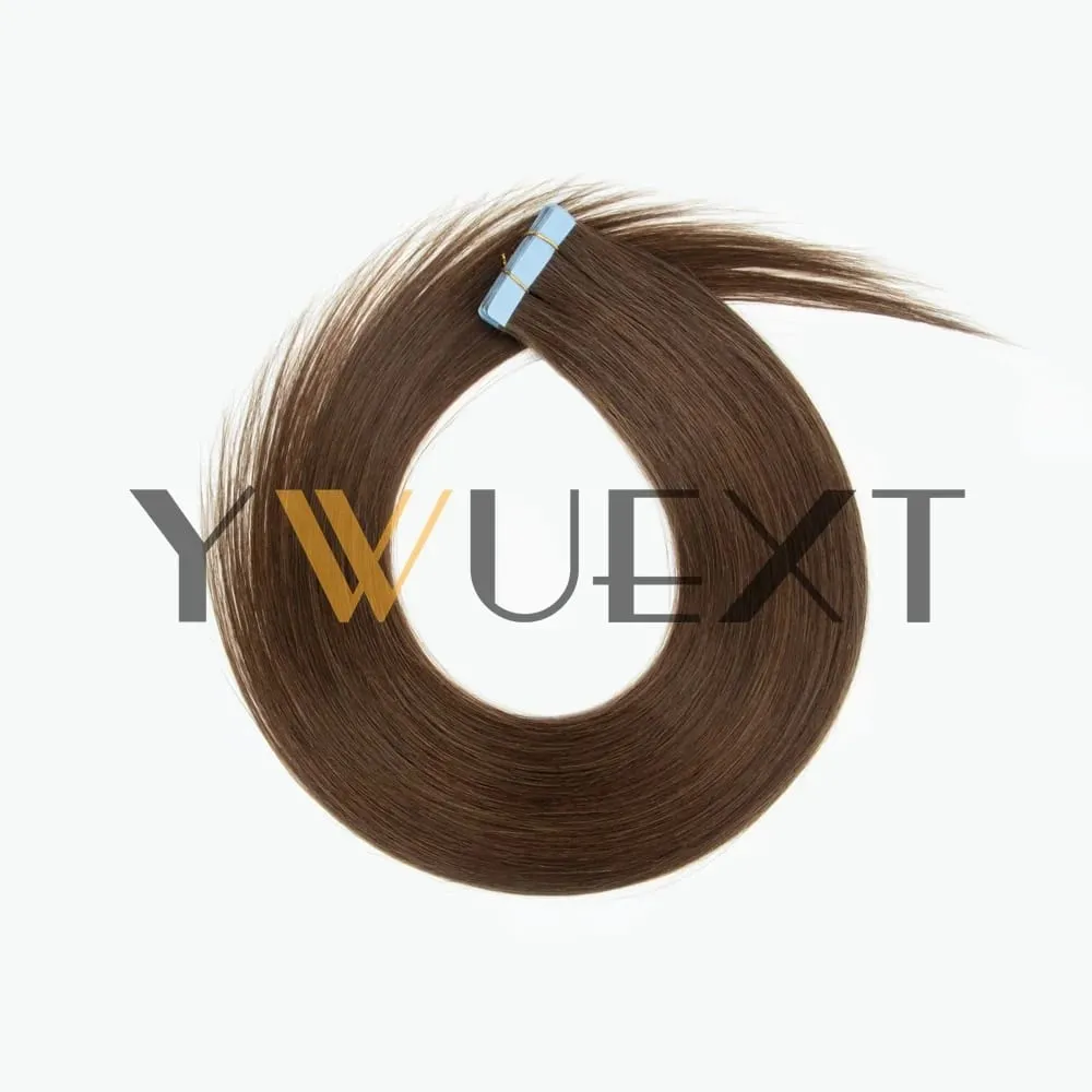 30G Tape in Human Hair Extensions 12-20 Inches Seamless PU Skin Weft Tape Hair Natural Straight 20pcs/pack Tape Glue 9 Colors Available
