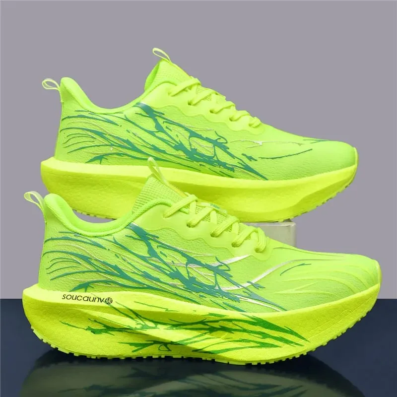 Men Marathon Running Shoes Sports Carbon Board Women's Comfortable Athletic Nonskid Sneakers Casual Basketball Walking Shoes — image 2