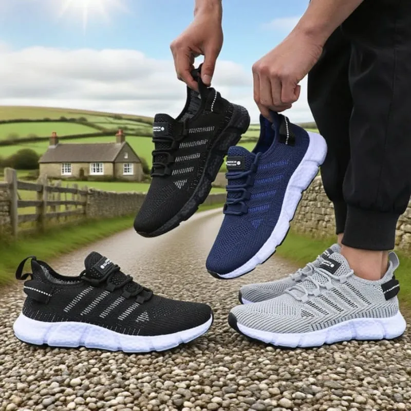 Soft Soled Running Shoes for Men Breathable Mesh Flexible Casual Sneakers Comfortable Sustainable Soles Tennis Training Shoes