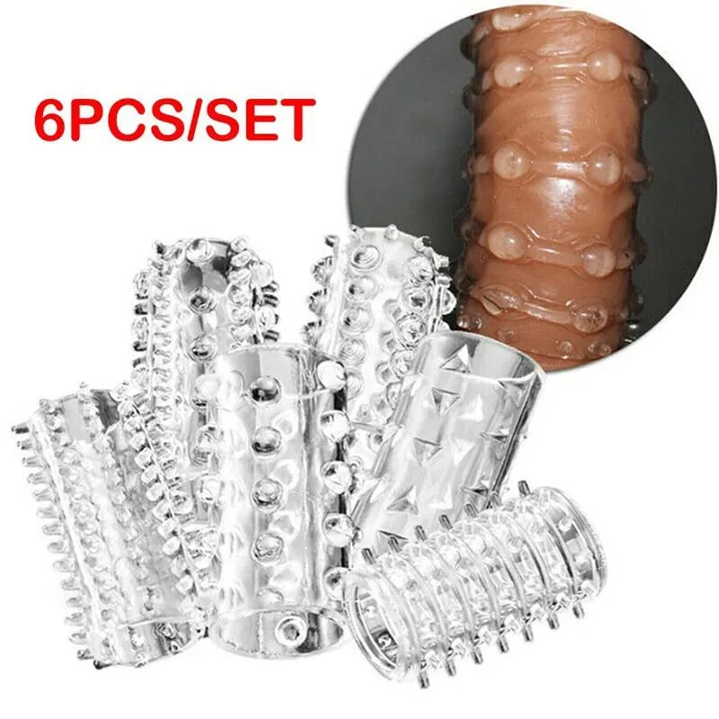 6Pcs/set For Men Lock Sperm Delay Ejaculation Cockring Intimate Goods Sex Shop Cock Ring G-spot Stimulate Penis Ring Sex Toys