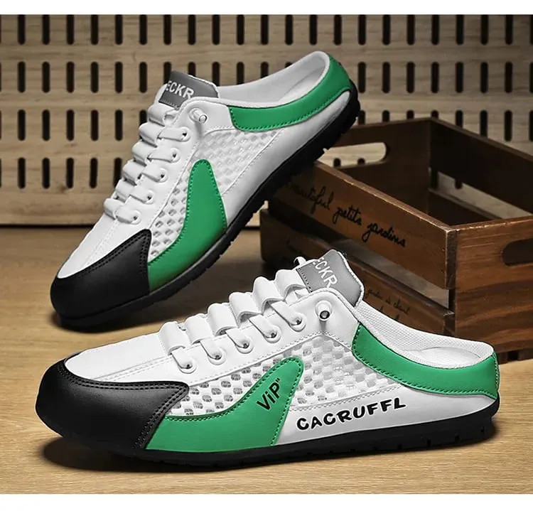 Men's Casual Slip-Ons - Durable Comfortable Breathable & Stylish Half-Slippers