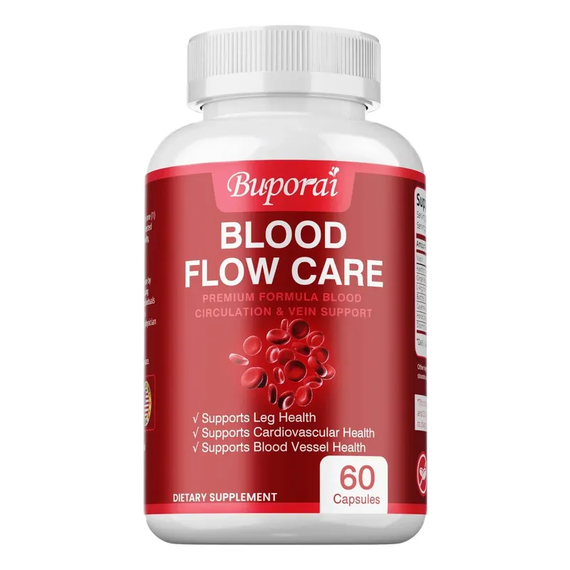 Blood Flow Care - Improves Hypoglycemia Lower Cholesterol Improves Circulation Supports Leg Veins and Cardiovascular Health
