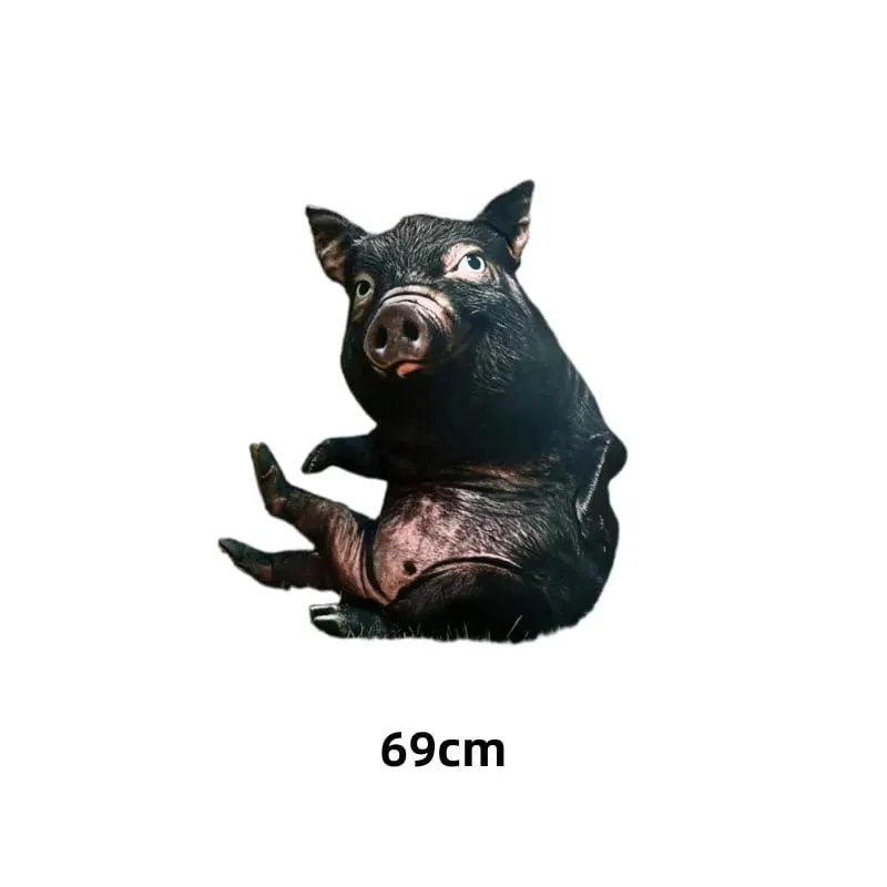 Simulated Animal Pillow Dog Cat Pig Cattle Plushies Toys Home Decor Toys Soft Sofa Cushion Throw Pillow Creative Birthday Gifts