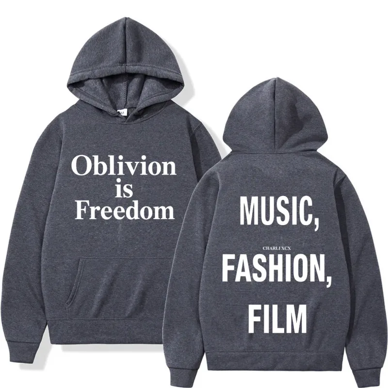 XCX Album Musik Mode Filmturné 2026 Tryck Luvtröja Män Kvinnor Mode Pullover Casual Hip-hop tröja Fanpresenter