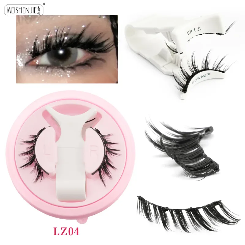 Magnetic Eyelashes 1Pcs No Glue Needed Reusable Natural Look 3D Lashes Easy Apply Soft Magnetic Lashes Kit for Eye Makeup