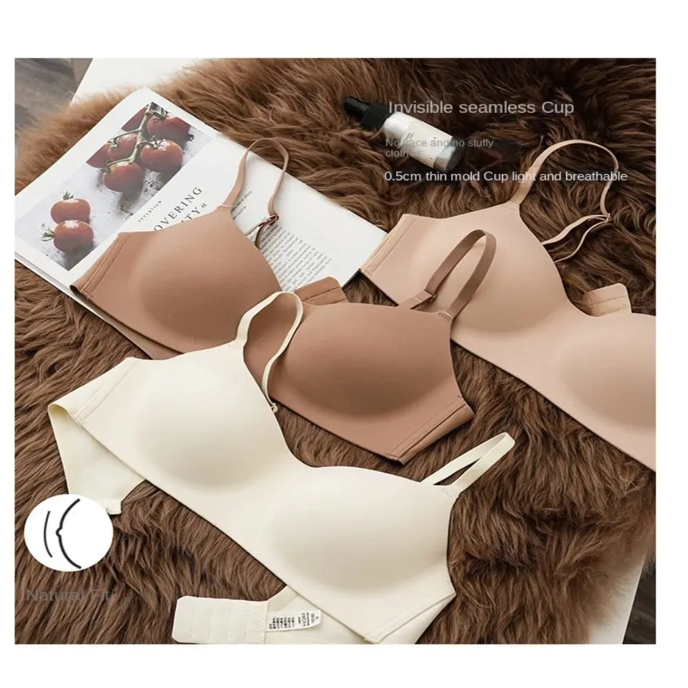 Soft Comfort Wireless Bra Thin Cup Breathable Fabric Seamless Bra Elastic Material Elastic Tube Top Bras Lingerie Beauty