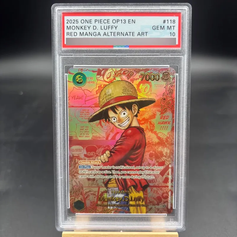 Diy Self Made One Piece OP13 Luffy Sabo Ace English Rating Card OPCG Zoro Roger Hancock Copy Version Anime Collection Cards