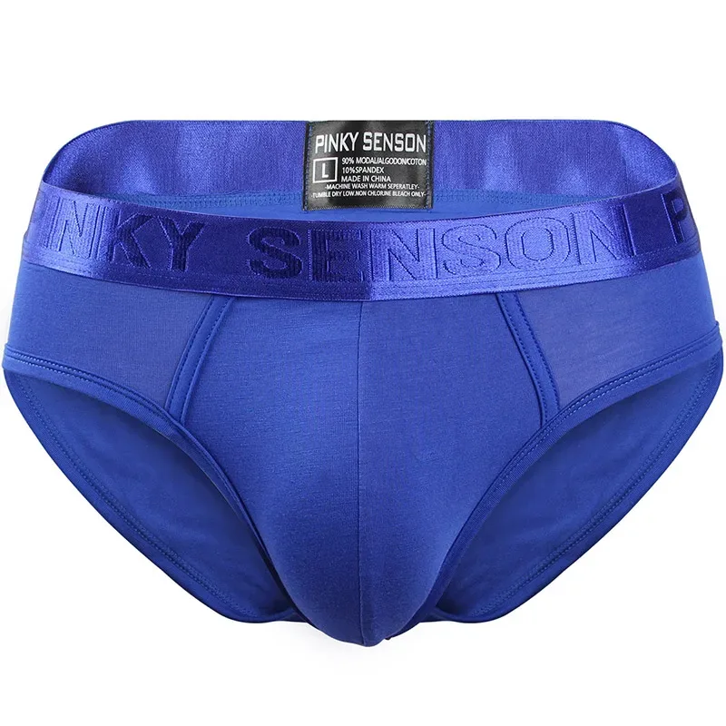 Pinky Seaso marque meilleure vente Sexy Triangle pantalon Modal mince couleur unie sous-vêtements hommes Modal slips ventiler grande taille hommes