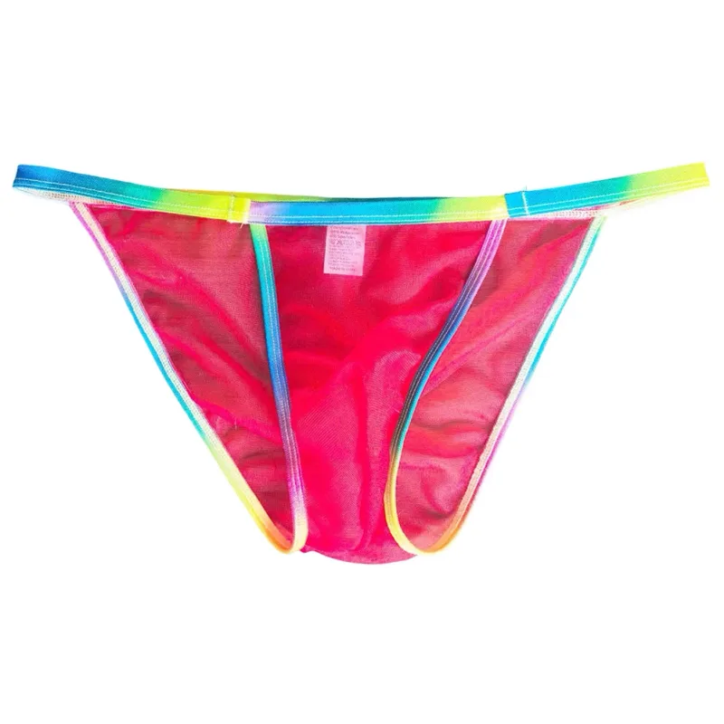 1pc Men Sexy Sheer Briefs Ultra Thin See Through Underwear Low Rise U Convex Pouch Mesh Breathable Panties Clubwear — image 5