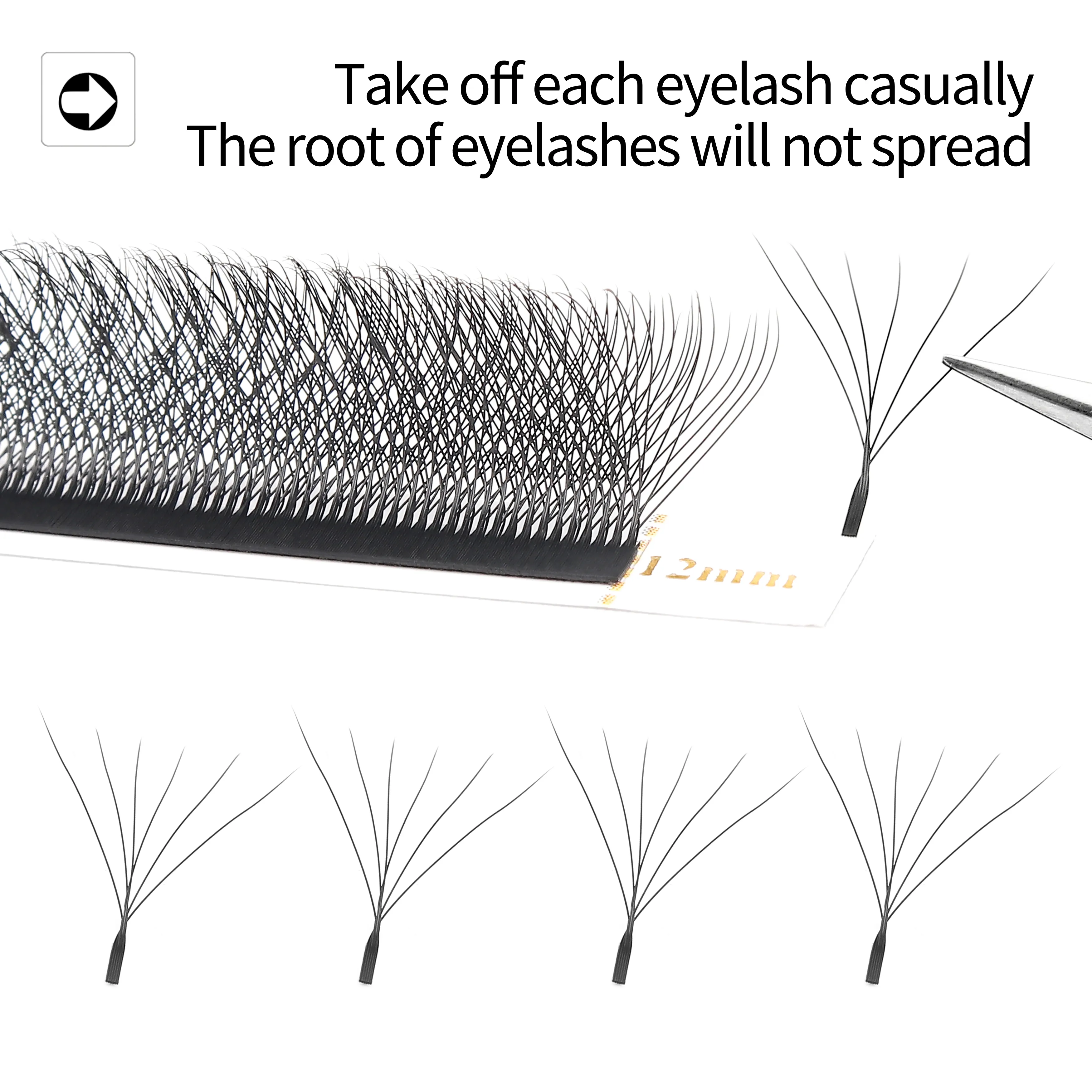 W Shaped Bloom 2D 3D 4D 5D 6D 7D 8D Automatic Flowering Premade Fans Eyelashes Extensions Natural yy Individual Lashes