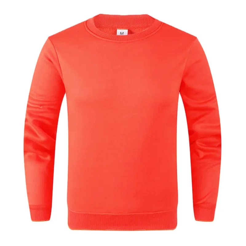 Sweat-shirt à manches longues pour hommes et femmes, pull basique décontracté, couleur unie, printemps automne, sport, Techwear