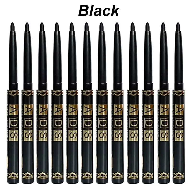 Automatic Gel Eyeliner Pencil Waterproof Long Lasting Black Eye Liner Twist-Up No Sharpening Easy Glide Makeup for Women
