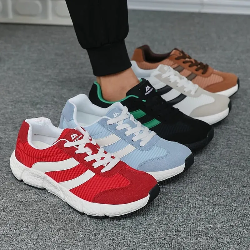 Unisex EVA Soft Sole Running Shoes Lightweight Vintage Multi-Use Sneakers Big Size Breathable Wear Resistant Walking TennisShoes