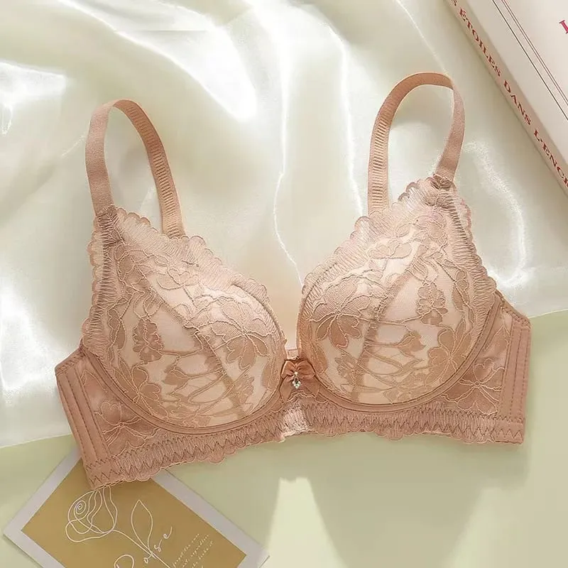 Thickened 8cm Push-Up Adjustable Bra without Underwire for Small Breasts Comfortable Gathered Auxiliary Lingerie for Women — image 10