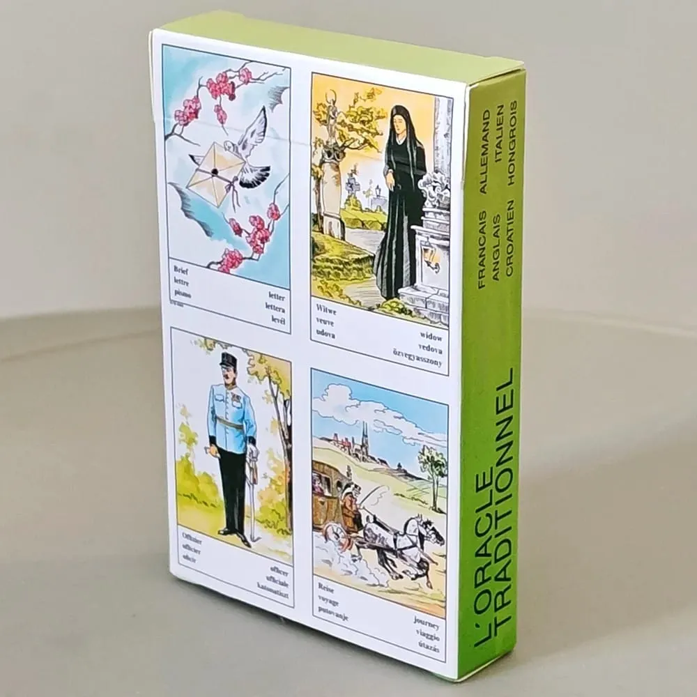 36 Pcs Classic Oracle Cards with Multilingual Meanings & Zodiac Constellation Backs