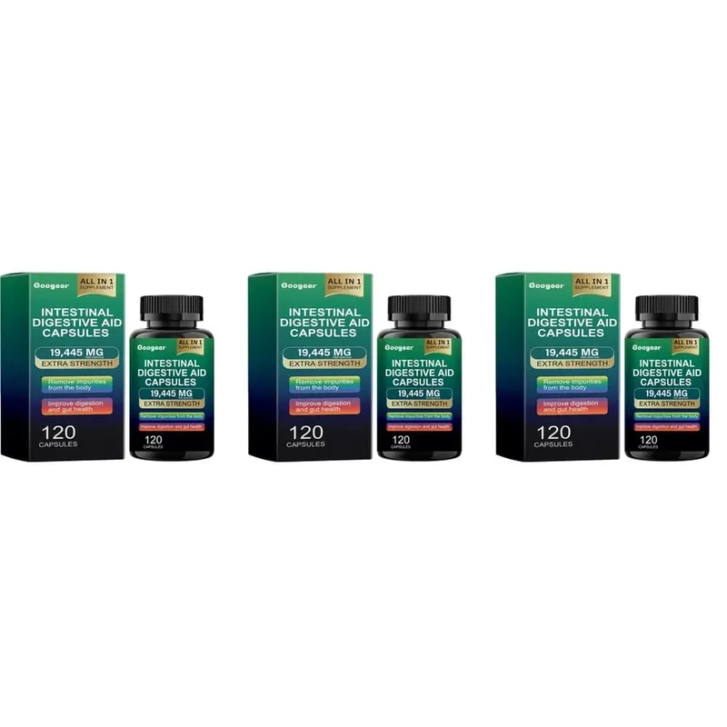 Googeer Intestinal Digestive Aid Capsules Fish Oil Extract Supports Digestion and Gut Health Supports Immunity 120 Capsules — image 9