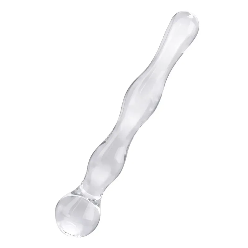 Godemichet Anal en verre de 19cm pour femmes et hommes, masseur de Prostate, masturbateur féminin, jouets sexuels, produits érotiques pour adultes