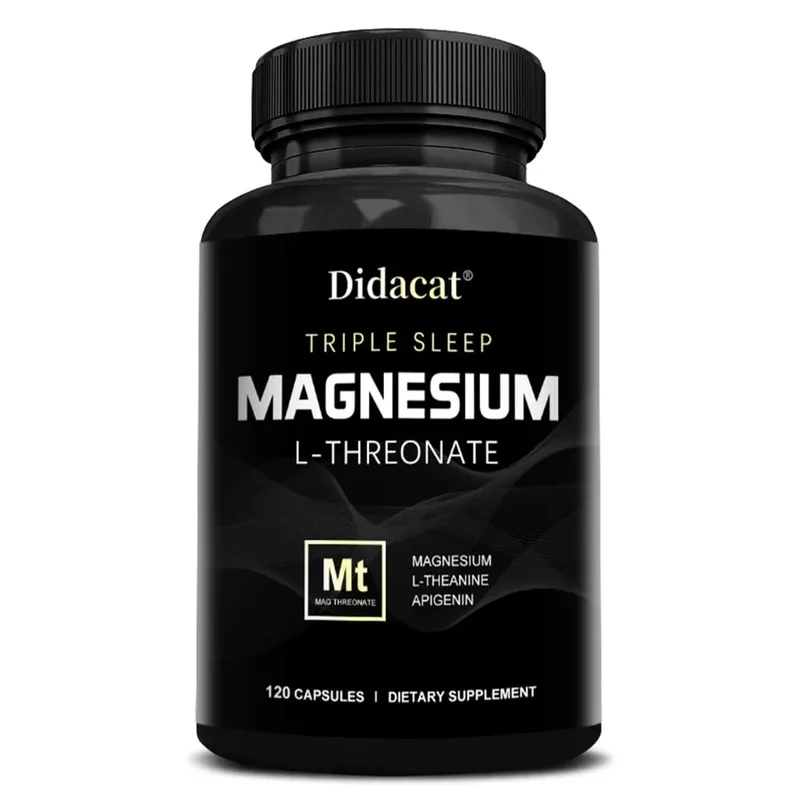 Magnesium L-threonate Capsules - Enhance Concentration Memory Promote Brain Health Improve Sleep Quality Reduces Fatigue