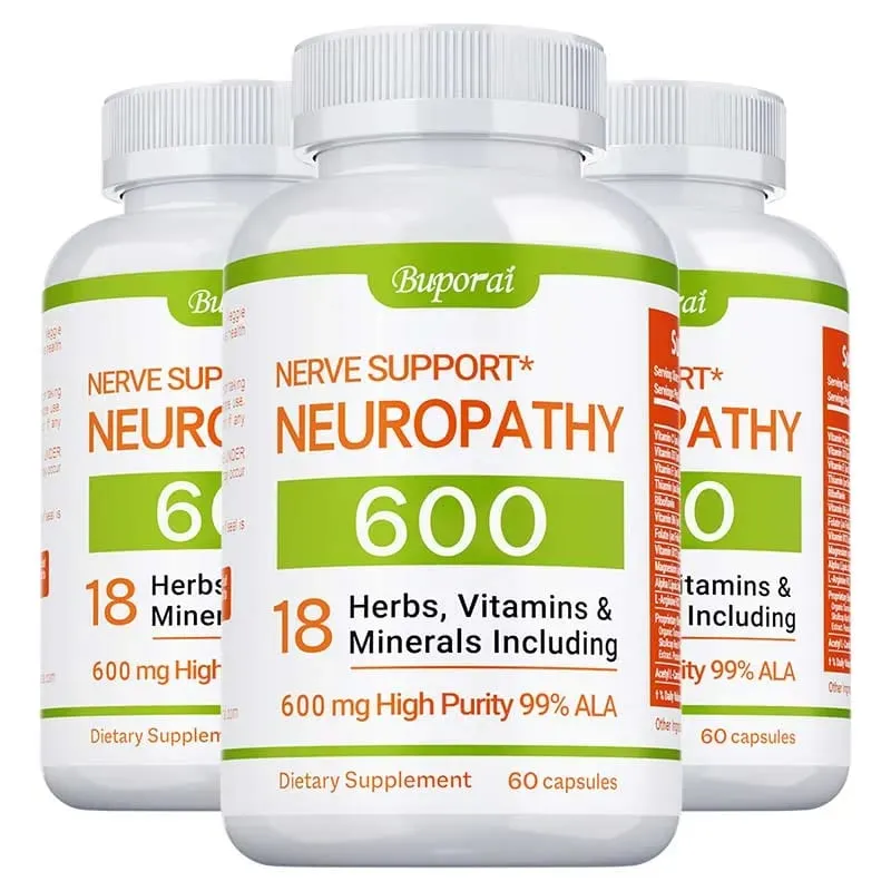 Neuropathy Support Supplement 600mg - Reduces Stress Promotes Nerve Health and Brain Function Cellular Energy Non-GMO — image 10