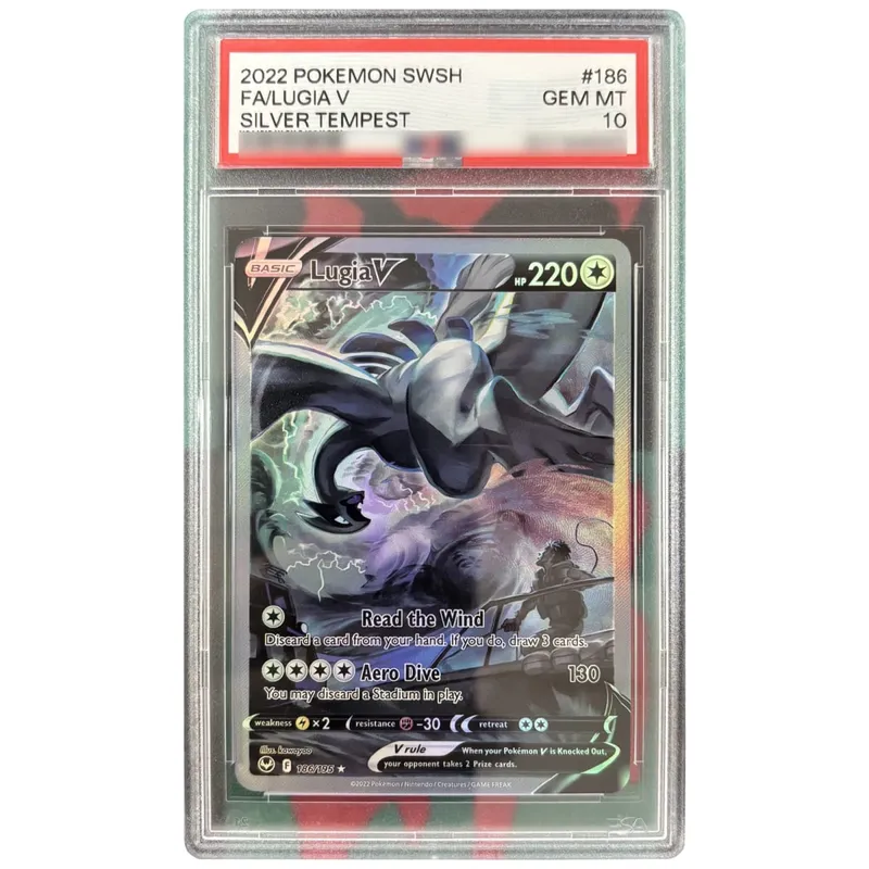 Diy Lugia Charizard Giratina 10Points Rating Card Magikarp Mew Latios Copy Version Game Anime Collection Cards Gift Toy