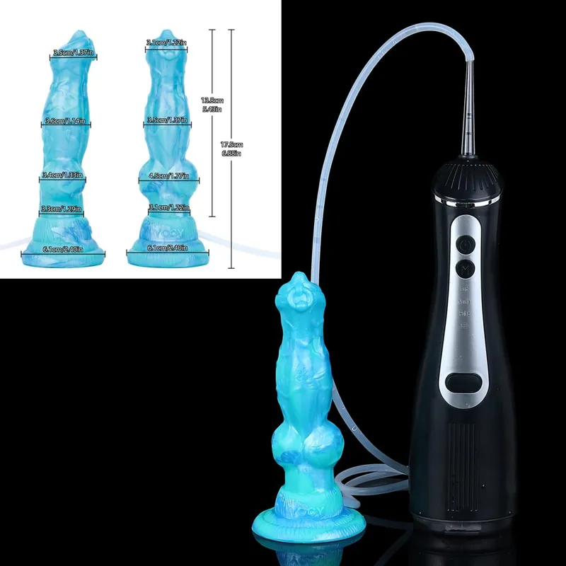 Silicone Electric Squirting Fantasy Dildos with Suction Cup Prostate Massager Ejaculating Penis Sex Toys For Women Men