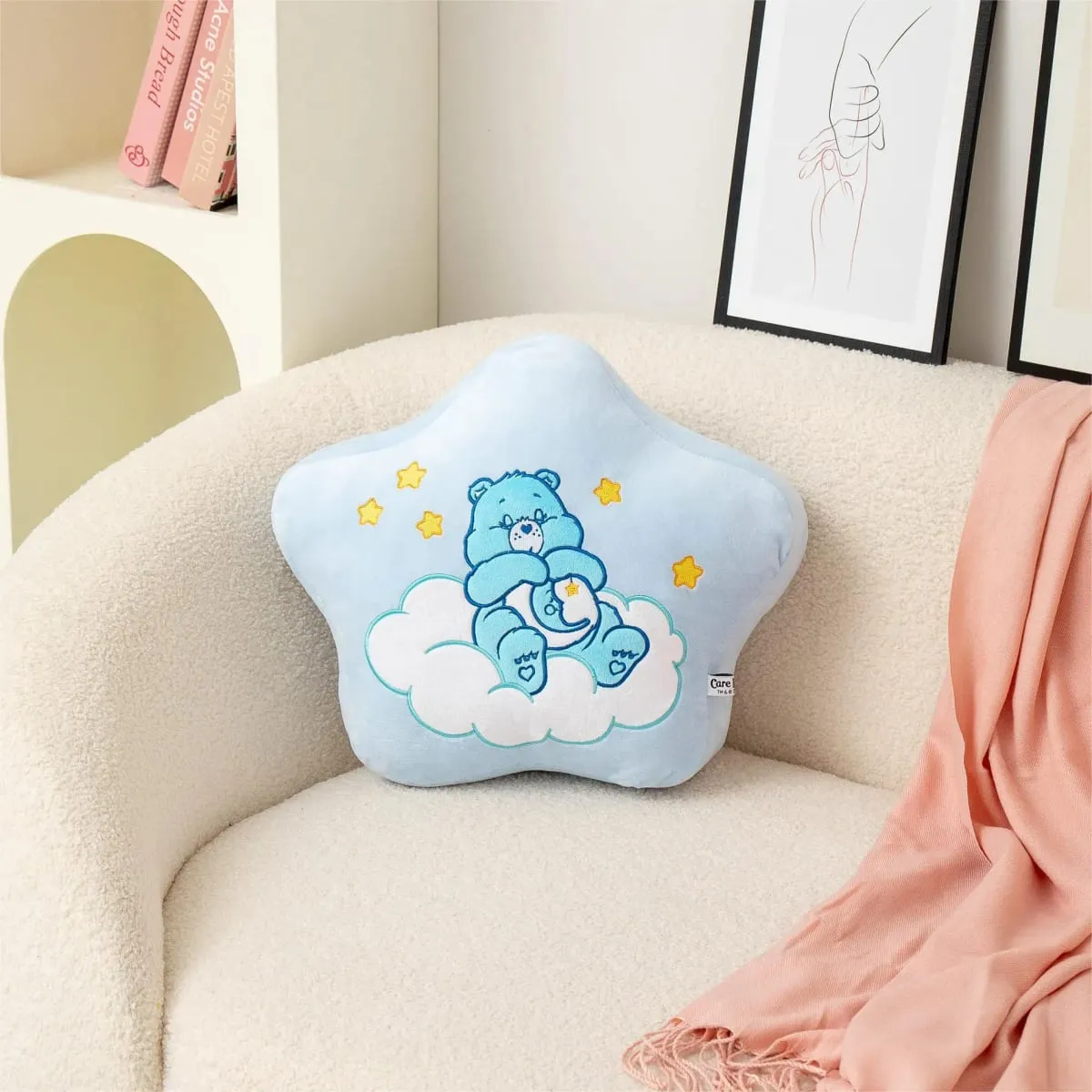 Care Bears Rainbow Bear Plush Pillow Star Moon Sun Heart Home Decor Stuffed Toys Dolls Cartoon Plush Decoration Pillow