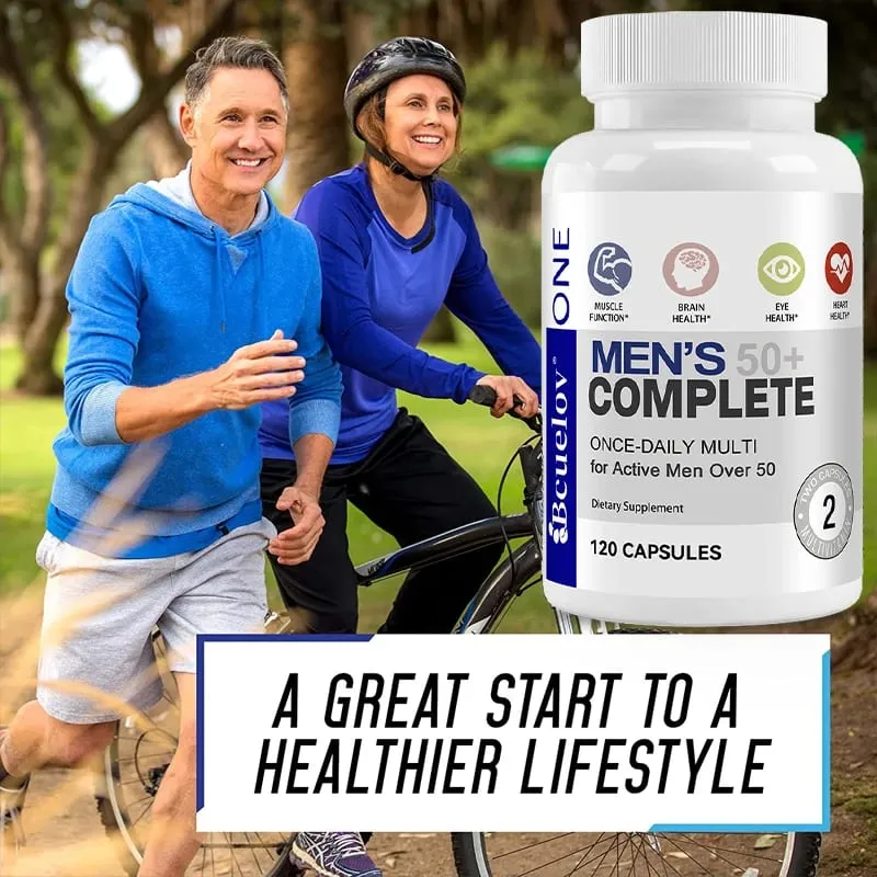 Men's Multivitamin for 50+ - Enhances Memory and Cognition Supports Brain Eye and Heart Health Boosts Energy and Immunity — image 3