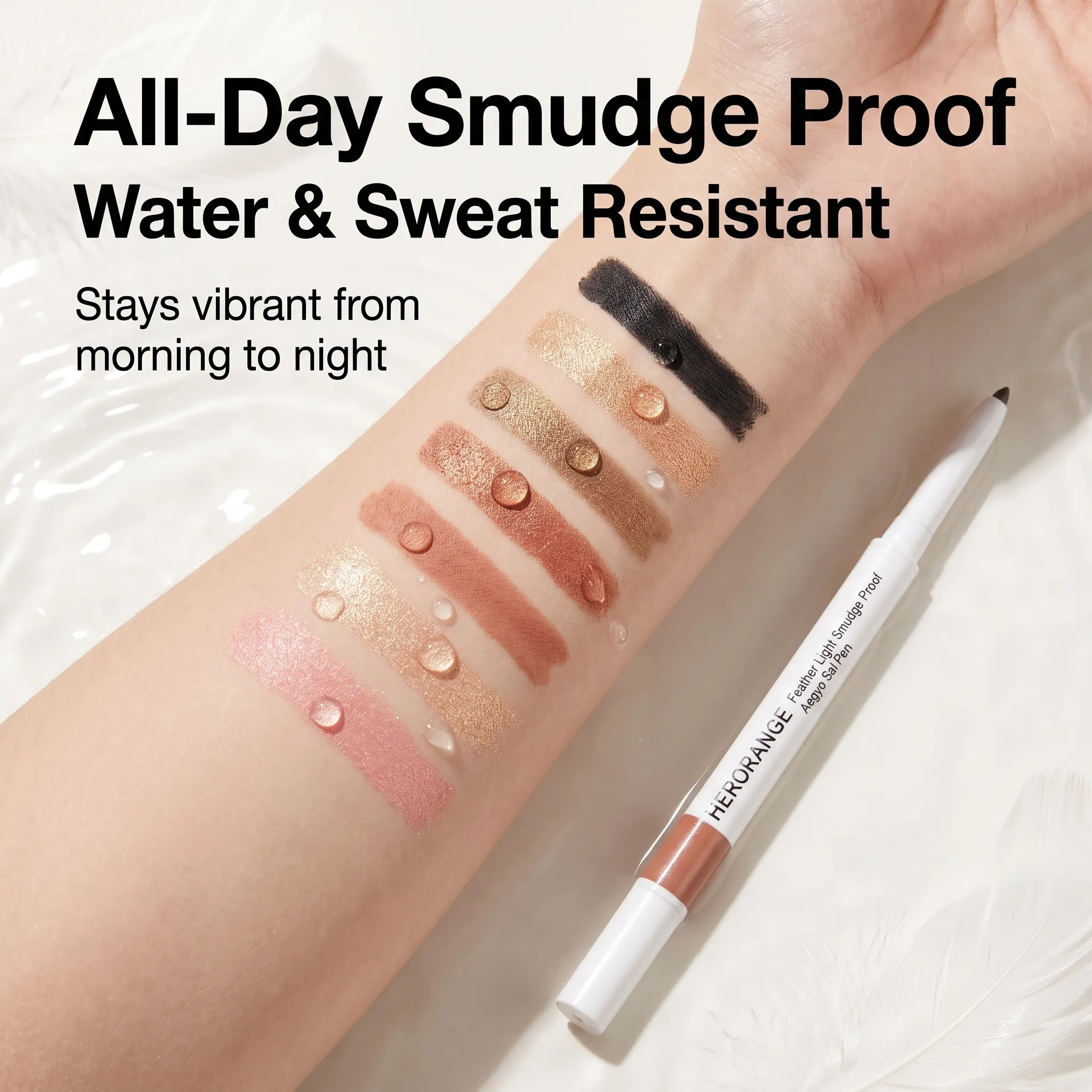 Herorange Matte Shimmer 2 in 1 under Eye Liner Long Wear Portable Daily Makeup