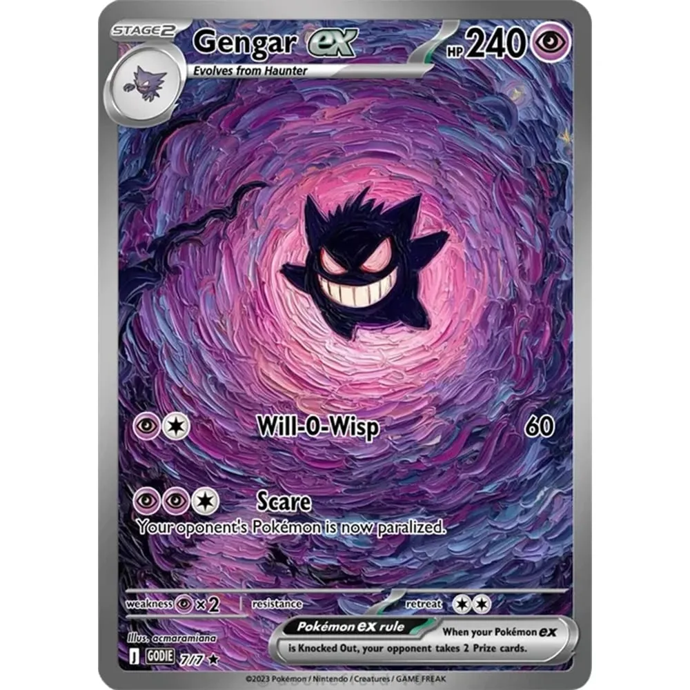 Collection Cards Eevee Gengar Umbreon DIY PTCG Game Cards Shining Creativity Rare Holographic Cards Gift