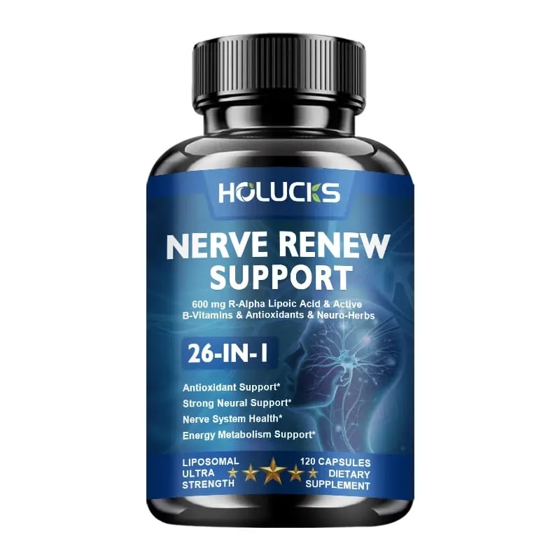 Advanced Nerve Nutrition Capsules with L-Theanine & Zinc Maintain Neural Comfort Metabolism & Healthy Nerve System