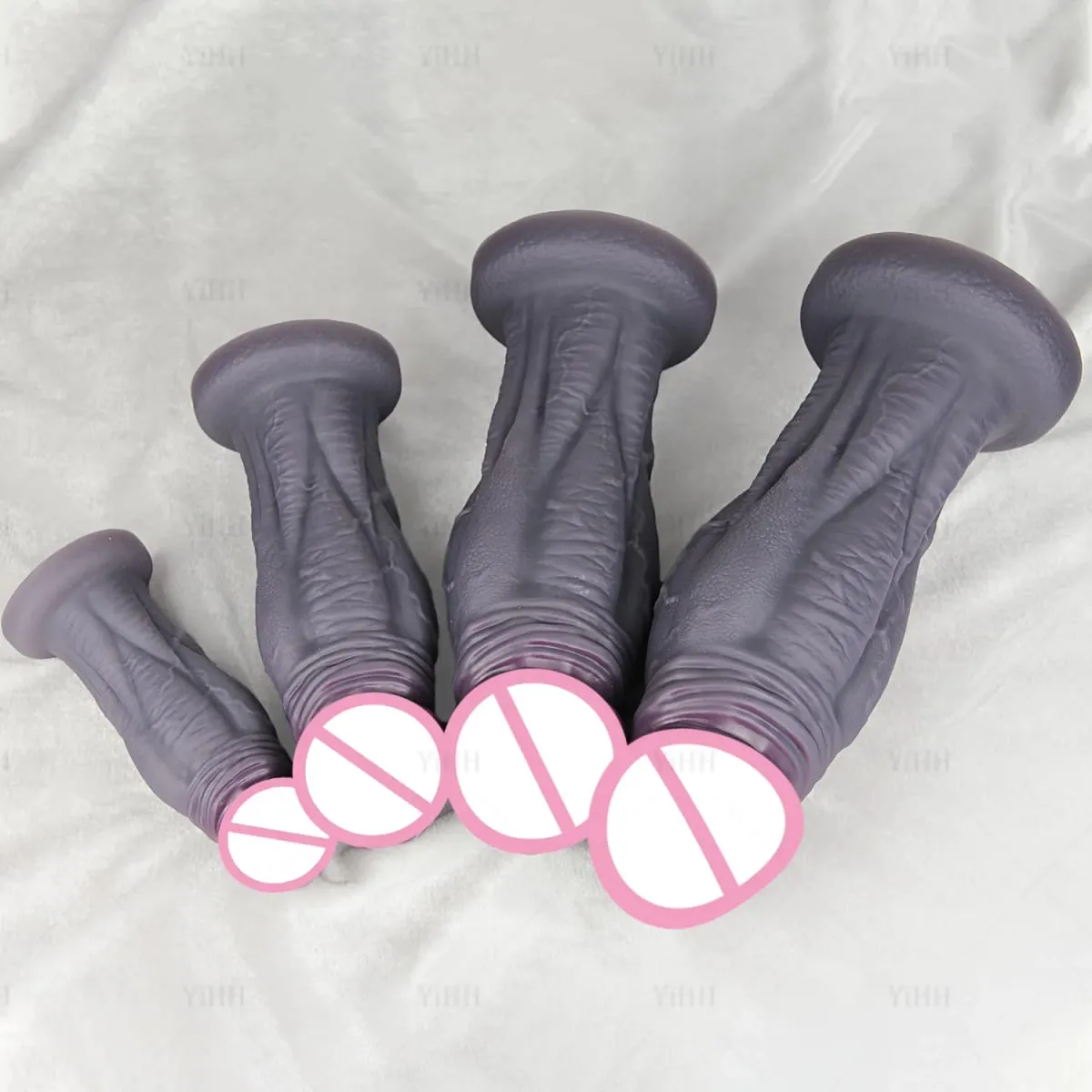 Huge Anal Dildo Buttplug Silicone Anal Plug Masturbator With 4 Sizes Big Dick Prostate Massager G-spot Stimulation Sex Toys 18+