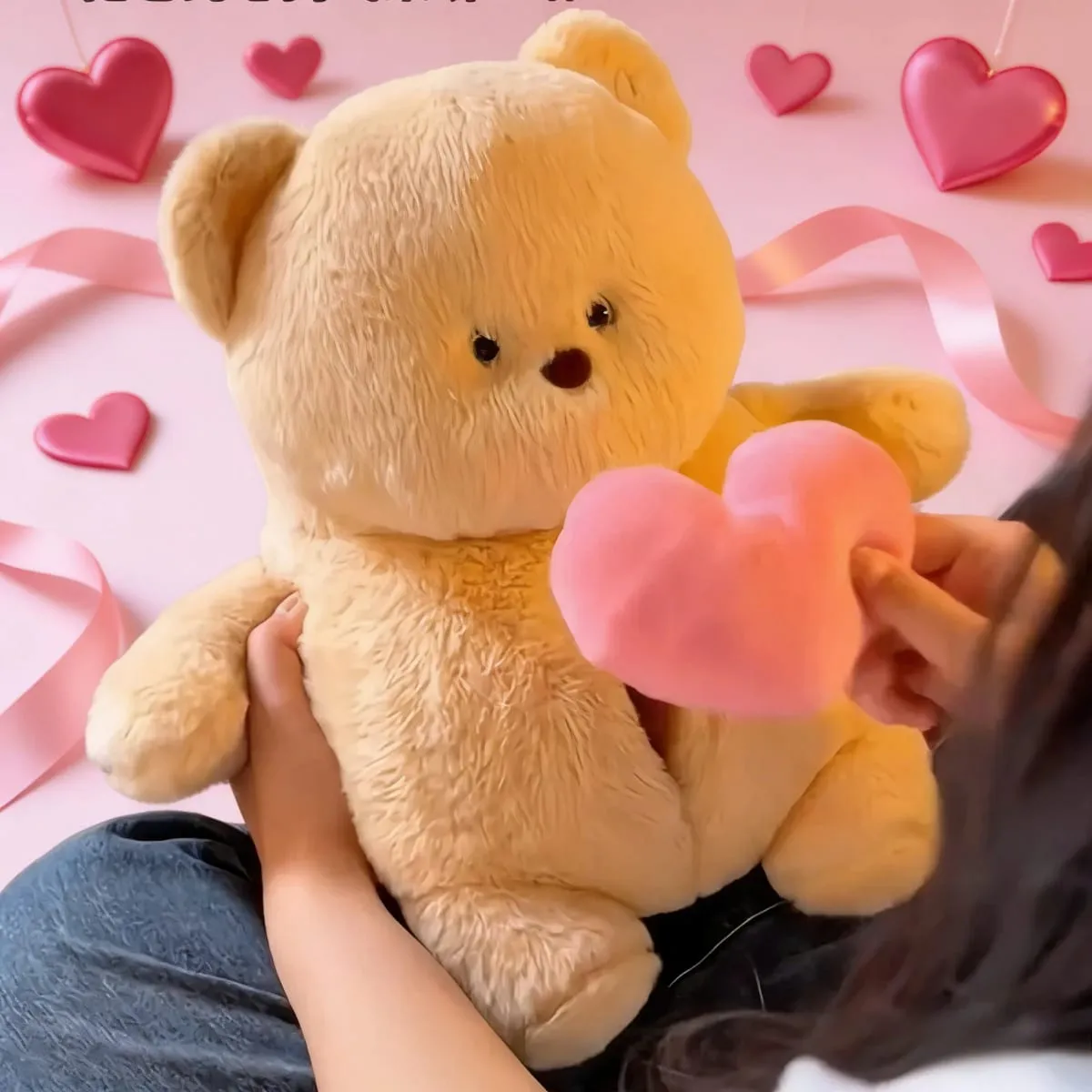 Oso de peluche que habla, muñeco que habla, grabación oculta, Animal relleno, oso súper suave, juguete de compañía, regalo para dormir