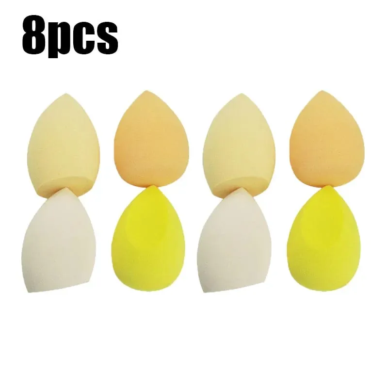 4/8/16pcs Cosmetic Puff Set Beauty Egg Wet And Dry Dual-Use Egg Makeup Foundation Sponge Air Cushion Puff Soft Makeup Tools