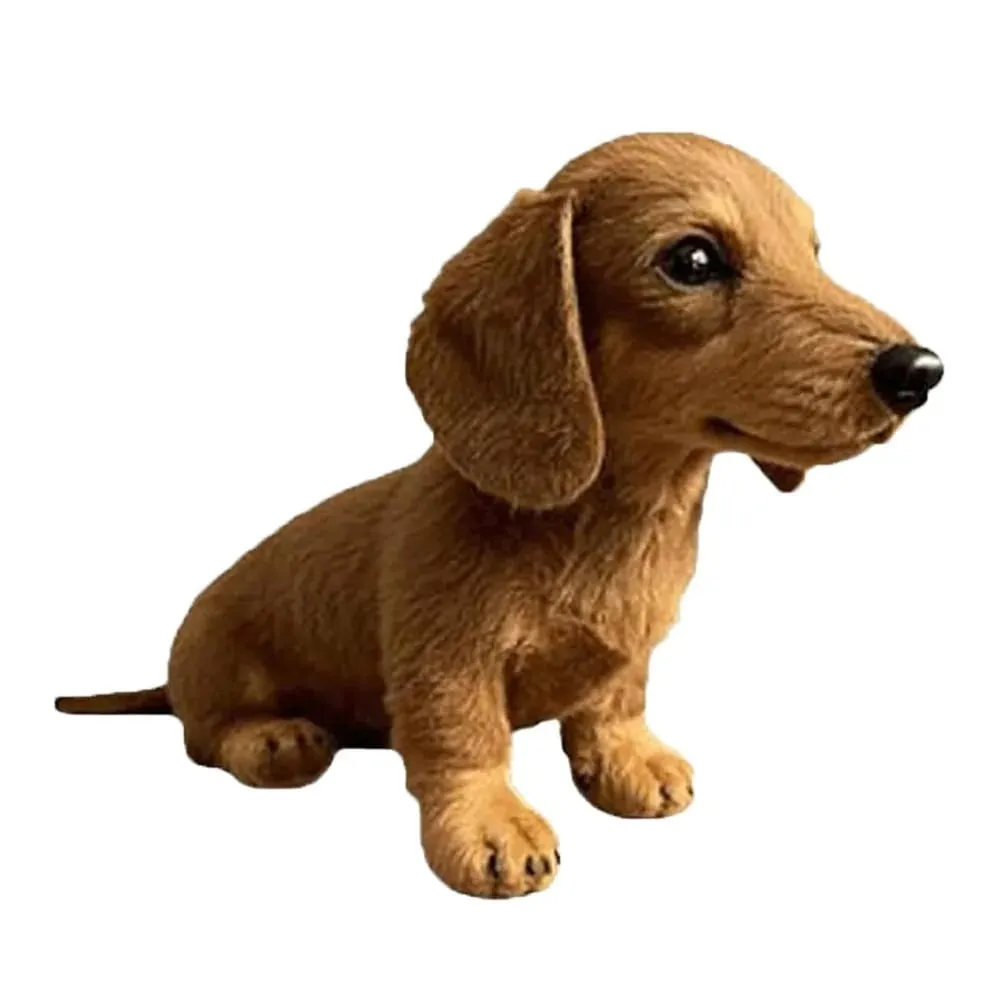 Brinquedo de pelúcia de cachorro macio imita movimento natural simulação imitar pelúcia bonito realista animais de pelúcia para suporte emocional