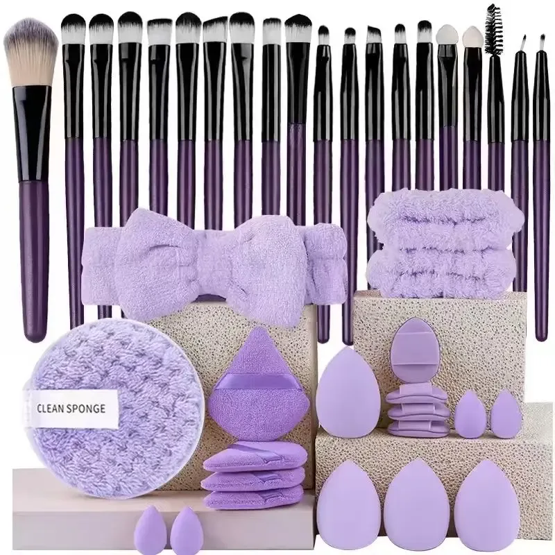 Makeup Brushes Set Premium Synthetic Kabuki Brushes Foundation Concealer Powder Blush Blending Face Eyeshadow Cosmetic Brushes S