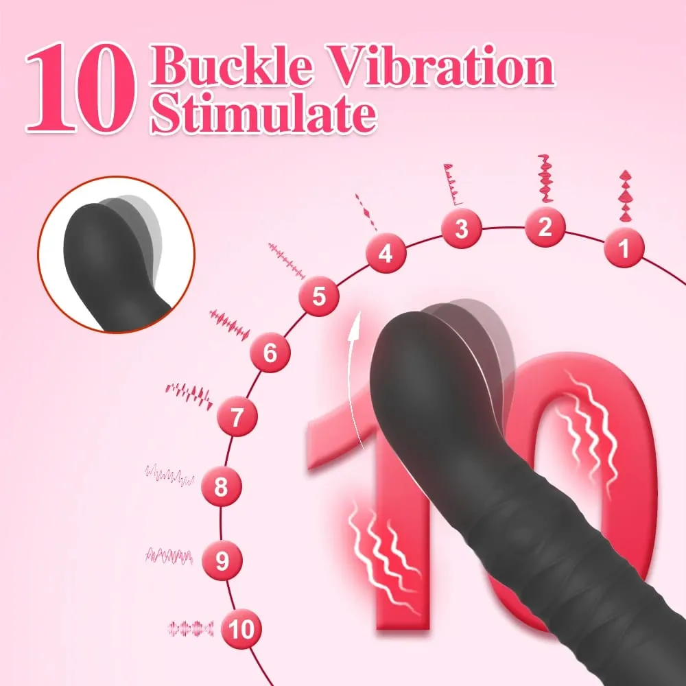 Swing G Spot Dildo Vibrator Women Clitoris Stimulator Vibrating Telescopic Anal Butt Plug Female Thrusting Sex Toys for Adults — image 2