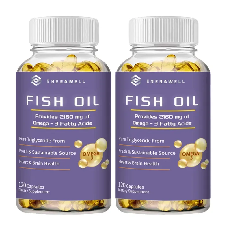 Omega 3 Fish Oil Capsules Support Brain & Nervous System Health Cardiovascular & Skin Health Antioxidant & Anti-Inflammation