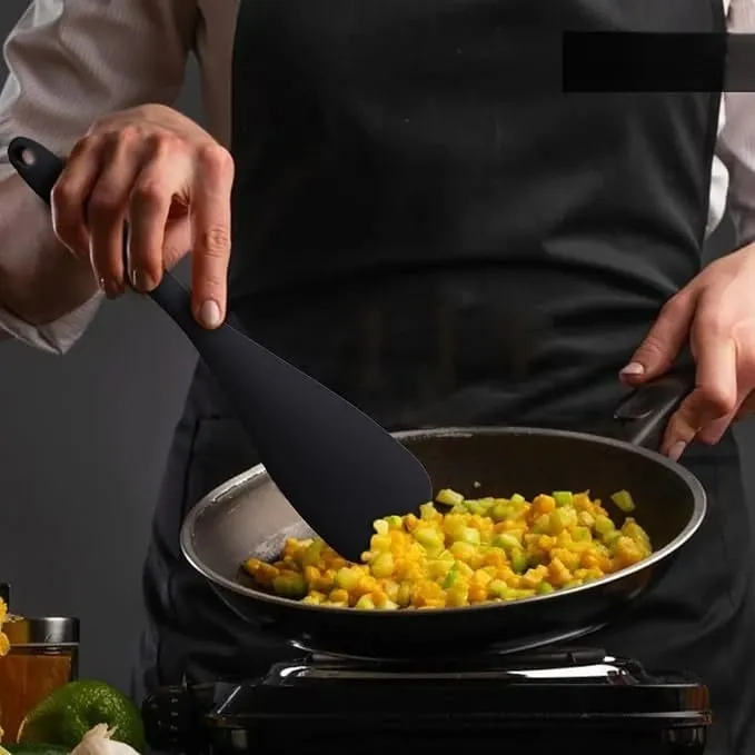 All-in-one silicone duckbill spatula heat-resistant cooking spoon salad server ice scoop and multi-functional spatula