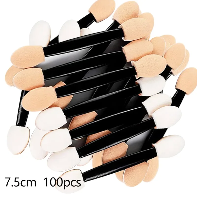10/30/100pcs Double Ended Eyeshadow Brush Eyeshadow Applicators 6.2cm Makeup Sponge Brushes For Women Cosmetic Beauty Tool — image 12