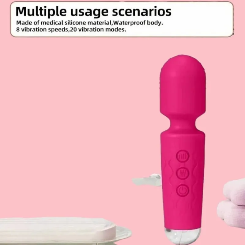 20 prędkości wibrator magiczna różdżka G-spot stymulator łechtaczki akumulator wodoodporny masażer seks-zabawka dla kobiet