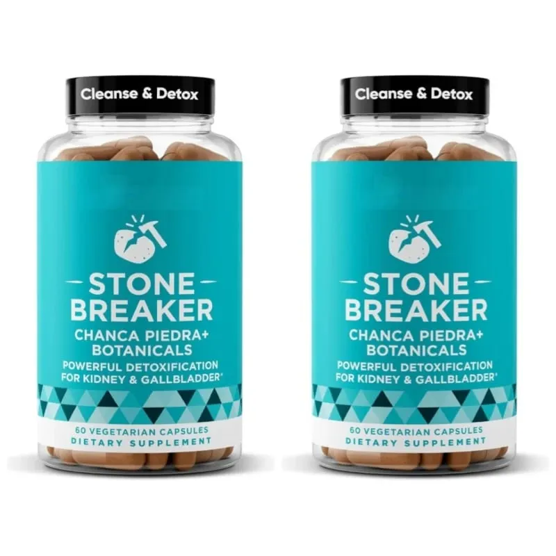 Chanca Piedra Stone Breaker with Celery Seed & Parsley Daily for Kidney Gallbladder Detox Support 60 Vegetarian Capsules