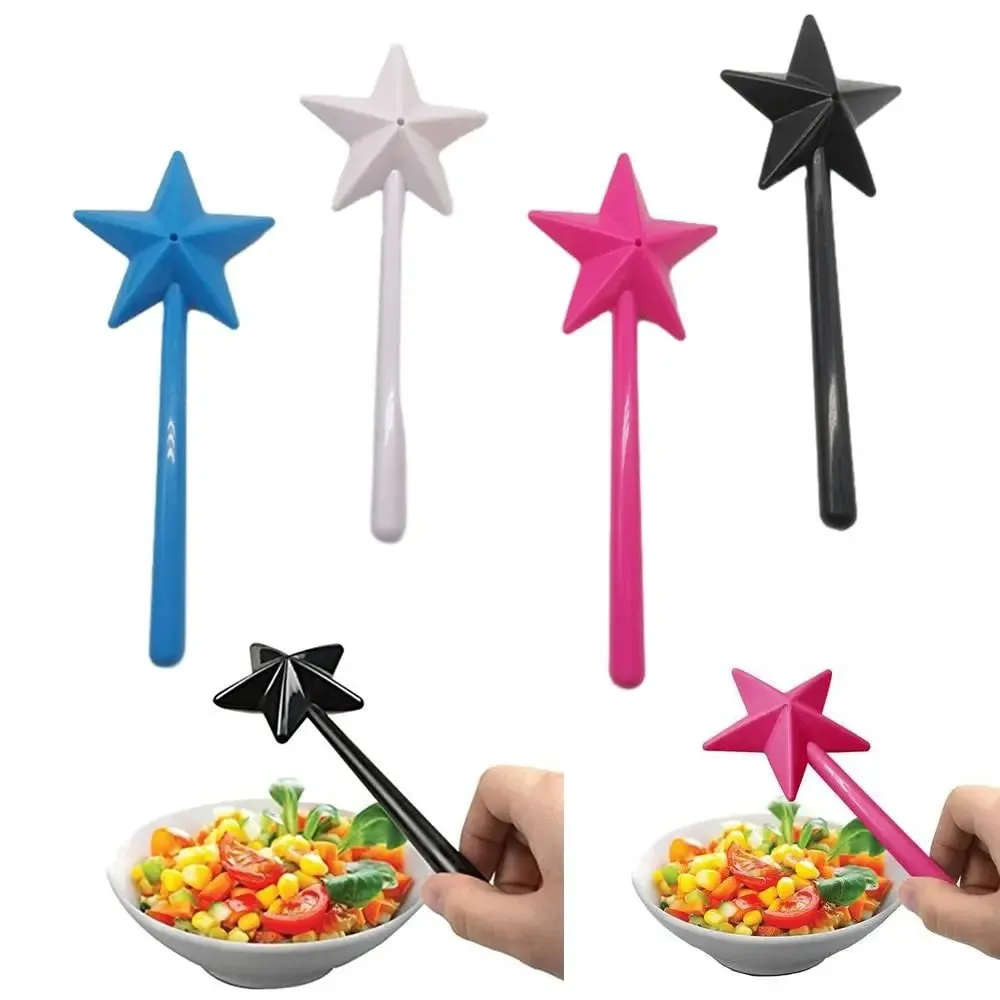 Salière en plastique de haute qualité, rechargeable, étoile, assaisonnement, ménage, longue main, sel, poivre, baguettes magiques, cuisine et salle à manger