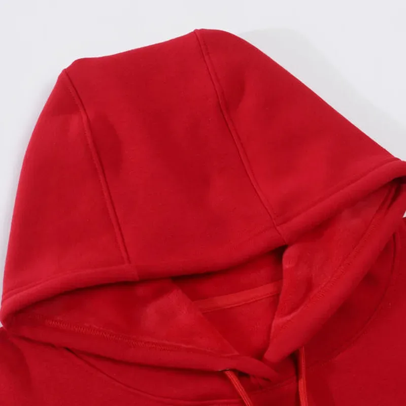 Sudadera con capucha con logotipo impreso personalizado, círculo de lana más ropa de trabajo gruesa de felpa, ropa de equipo de servicio de clase DIY, abrigo con palabra impresa