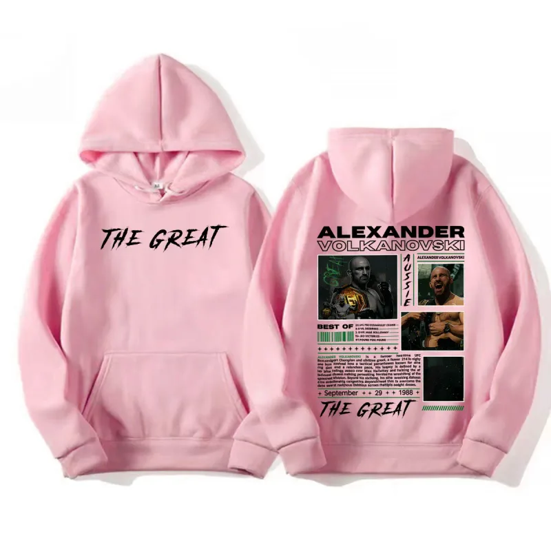 Alexander Volkanovski The Great Vintage Graphic Hoodies Men's Fashion Violence Aesthetic Sweatshirt Fleece Long Sleeve Pullovers