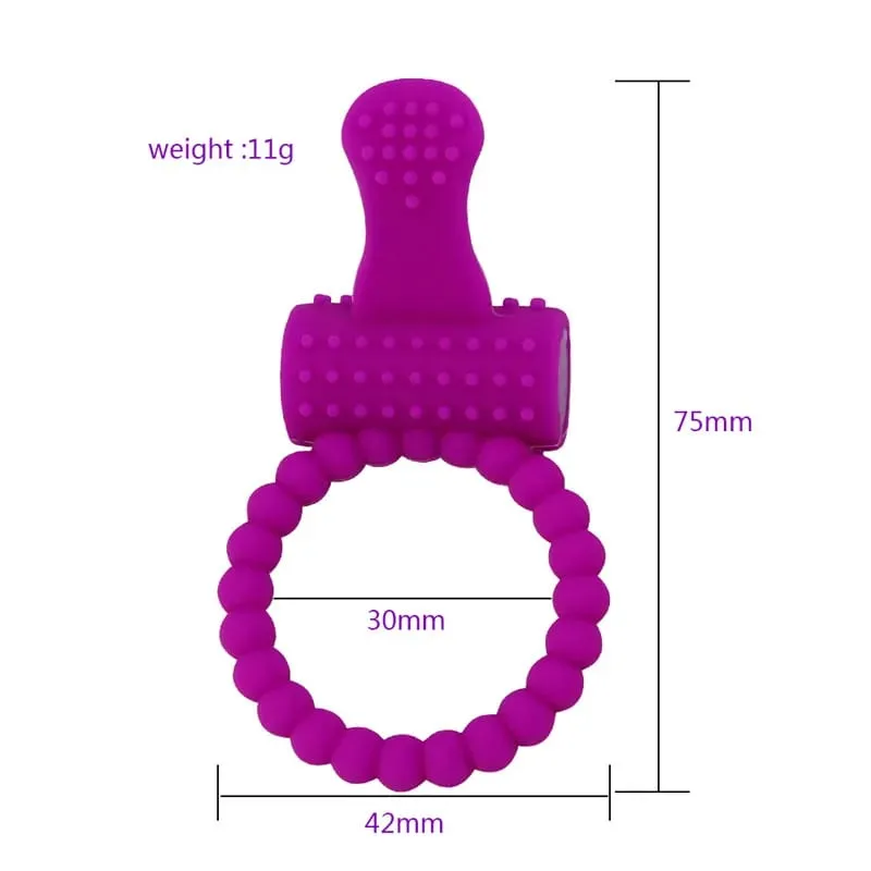 Cock Ring Vibrator Vibrating Rings Clitoral Stimulator Penis Erect Erection Enhance Sex Ability Product Sex Toys for Men