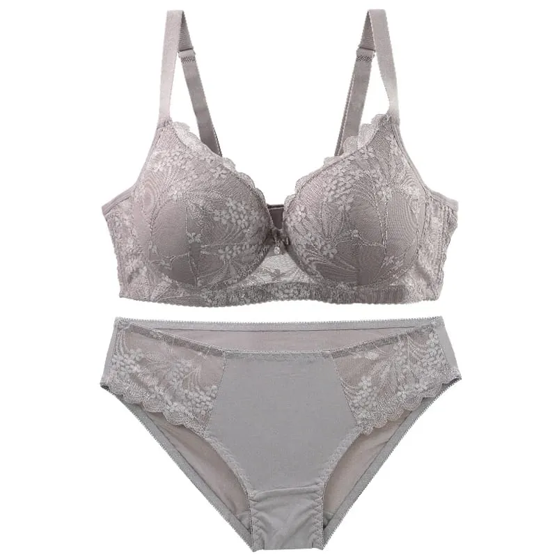 DaiNaFang Gather Anti Side Breast Bra Sets Thin Mold Cup Underwear For Women Breathable Sweat Absorption BC Lingerie — image 2