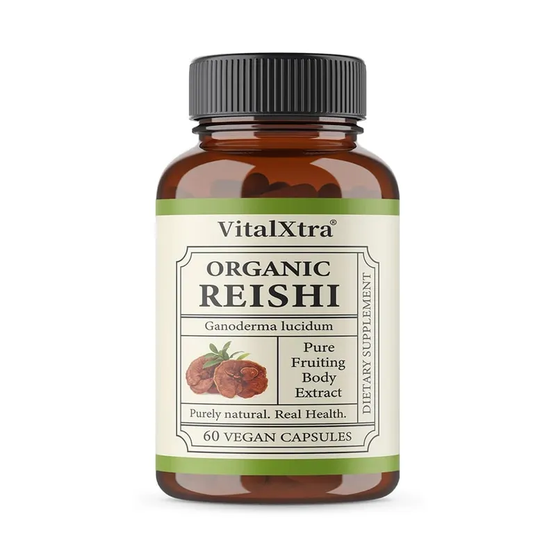 Kapsul Cendawan Reishi 1000mg Ganoderma Lucidum Menyokong Relaksasi Kesihatan Kekebalan Tubuh Tidur & Tenaga Asli Vegan Bukan GMO — image 10